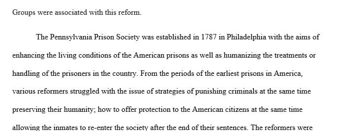 Pennsylvania was the leader in sentencing and correctional reform