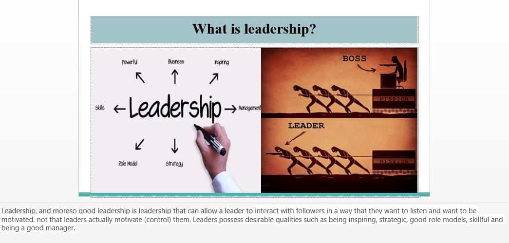Presentation should be done by selecting a topic