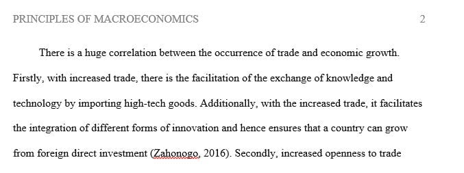 Principles of Macroeconomics Assignment