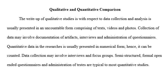 RES5240 Week 6 - Discussion Qualitative and Quantitative Comparison