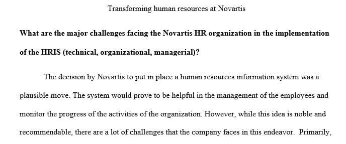 Read the HBR case study Transforming Human Resources at Novartis