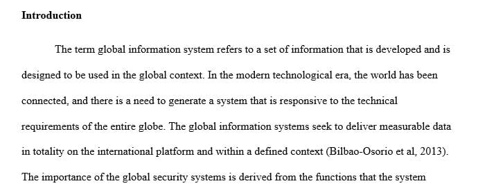 Research one (1) concept in information systems that you have studied in this course.