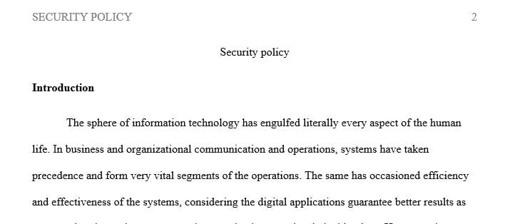 Review the essential elements of a security strategy