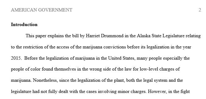 Select a bill from a state legislature that you think is important