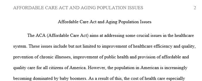 Senior citizens are the fastest growing population in our society due to increased life expectancy