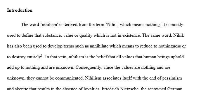  The Birth of Tragedy (this is important to writing about the question Is his understanding of will to power nihilistic