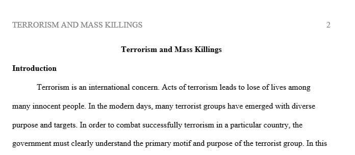The U.S. Department of State publishes a list of foreign terrorist organizations