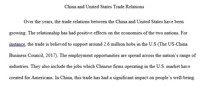 The paper should explain the topic and its relevance in terms of the economy