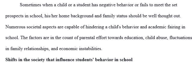 Understanding why Children Misbehave  
