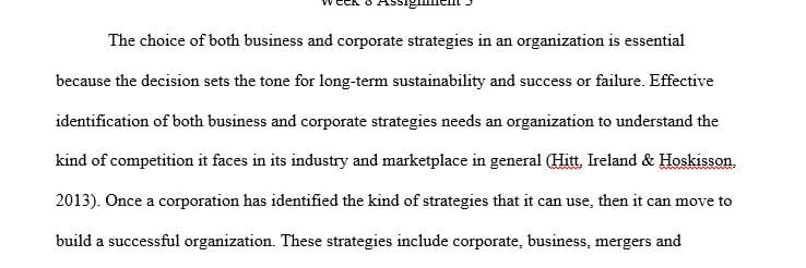 Using the corporation you chose from Assignment 1 examine its industry.