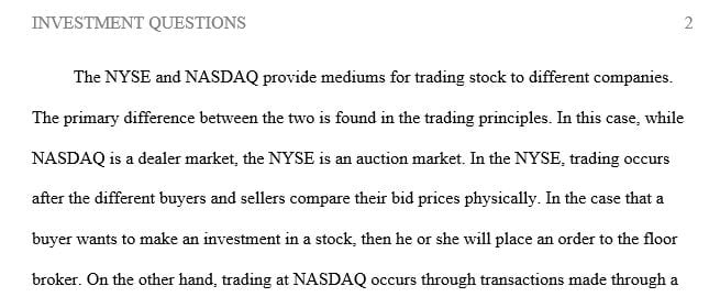 What are the fundamental differences between the Nasdaq and the NYSE