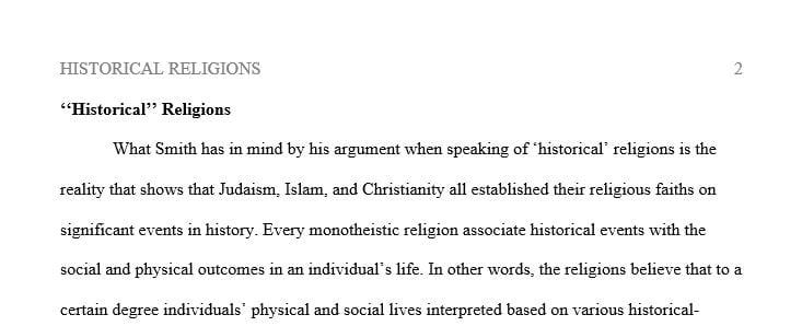 What does he have in mind by “historical” if the idea is supposed to distinguish