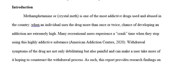 What immediate effects does methamphetamine have on the body 