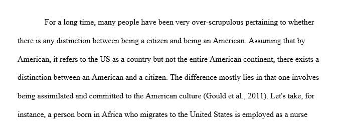 What is the Difference between a citizen and an American