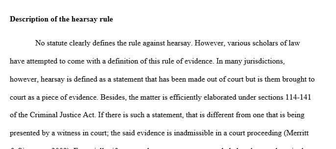 What major cases were involved in the establishment of the hearsay rule