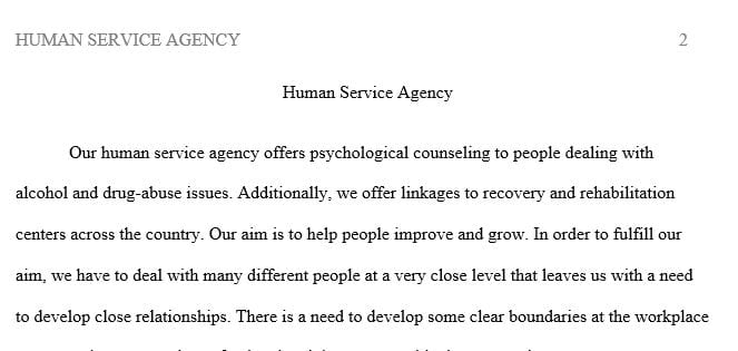 What type of contact with clients if any is permitted outside the agency setting