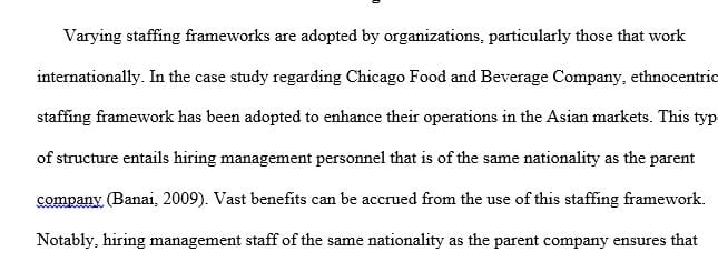 Which staffing framework do you recognize in this case study