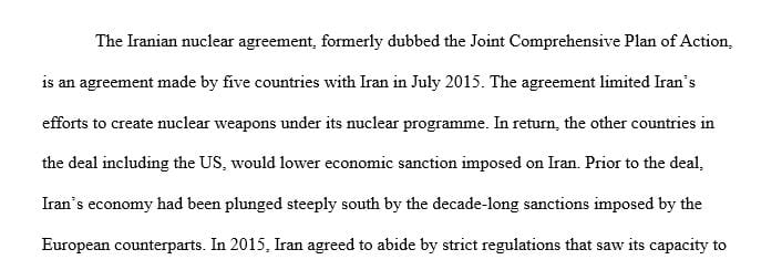 Why did the US withdraw from the Iranian nuclear agreement