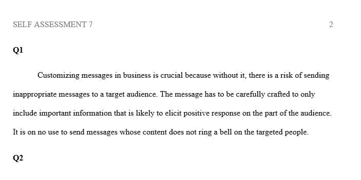 Why does being relevant in business communication require customized messages