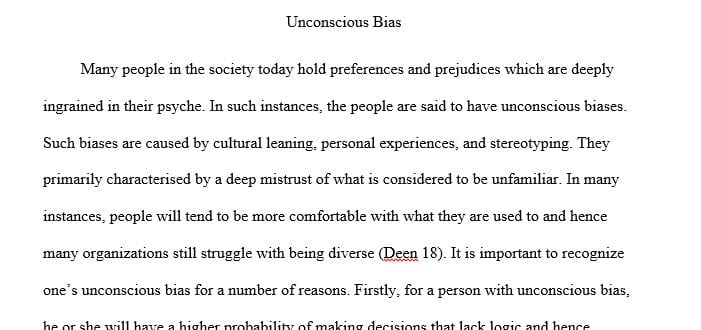 Why is it important for us to recognize our unconscious biases