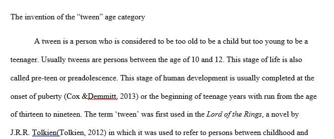 Write 4-8 pages paper about the how a life course stage is gendered