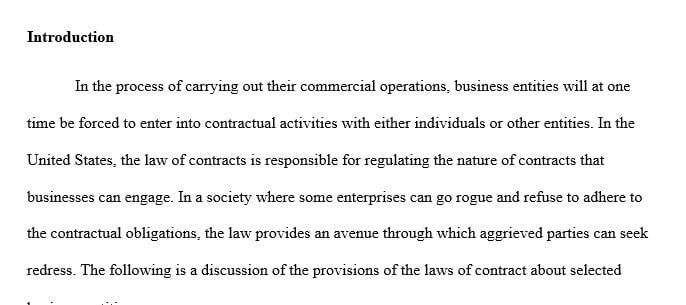 Write a 3-page analysis of potential factors and issues associated with four types of business entities