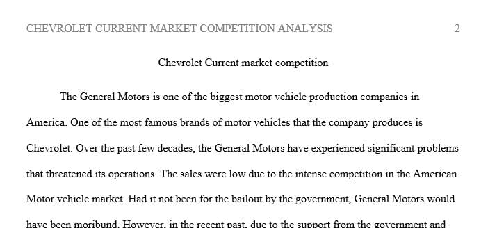 Write a minimum of a 1500-word analysis of the current market conditions facing your product
