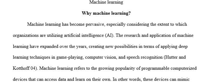 Writing a thread of at least 500 words on a particular technology of your choice