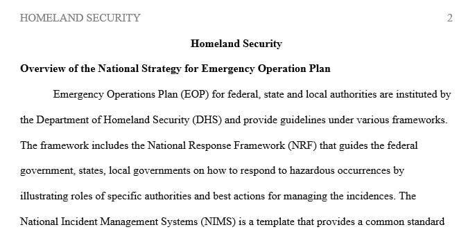 You are a recent college graduate with a degree in emergency management and homeland security