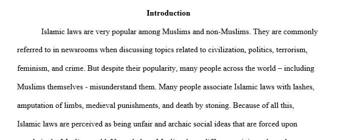 Explain the logic of Islamic law
