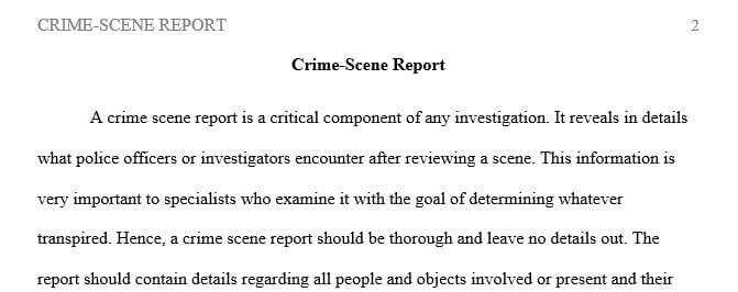 Identify additional types of physical evidence the team may have encountered at the crime scene and their significance.
