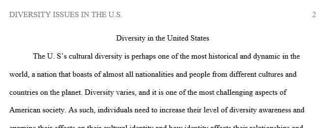 Identify challenging cultural diversity issues examine the main causes and effects of the issues