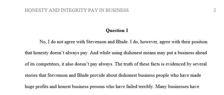 Integrate 2-3 biblical principles that apply to personal honesty or integrity