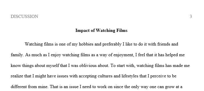 Take a moment to think about the films you have seen over the course of your lifetime.