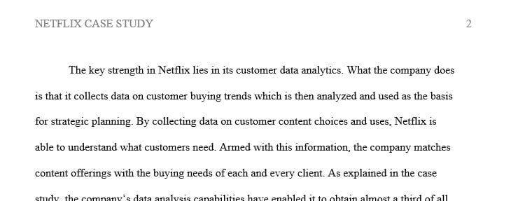 What are Netflix’s internal strengths and weaknesses