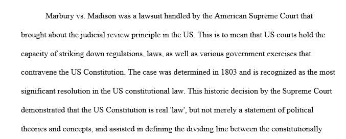What was Justice Marshall’s rationale in reaching his final ruling in the case