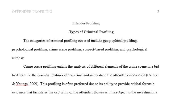 Which is the most promising method of offender profiling