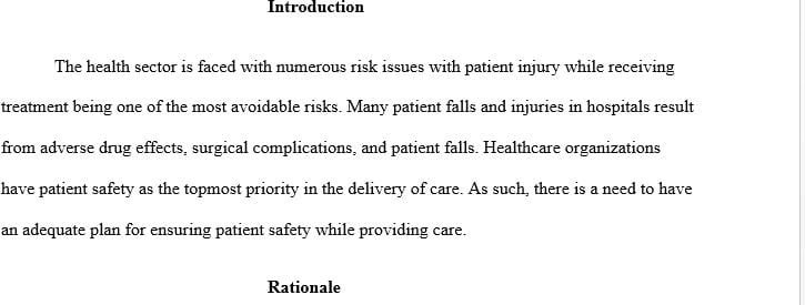 Create an educational program that supports the implementation of risk management strategies in a healthcare organization.