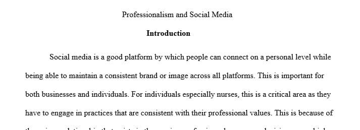 Social media plays a significant role in the lives of nurses in both their professional and personal lives.
