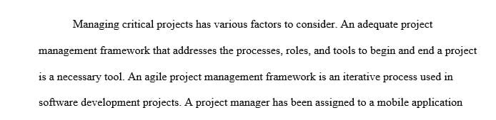 Term Paper: Using Agile Project Management on Mobile Application Development