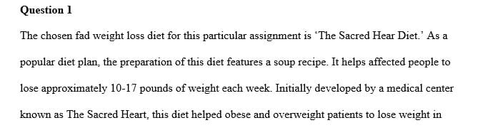 The Obesity crisis in the US has created a huge industry related to weight loss.