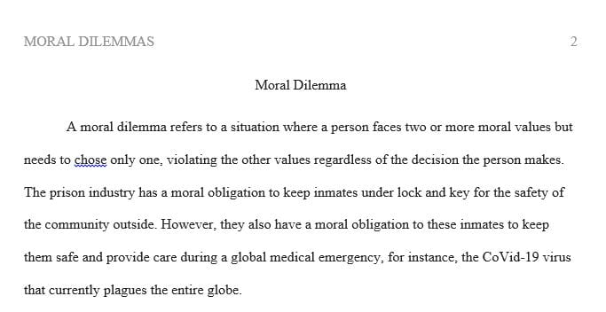 The prison industrial complex has an obligation to provide care for its prisoners in the wake of current global medical events