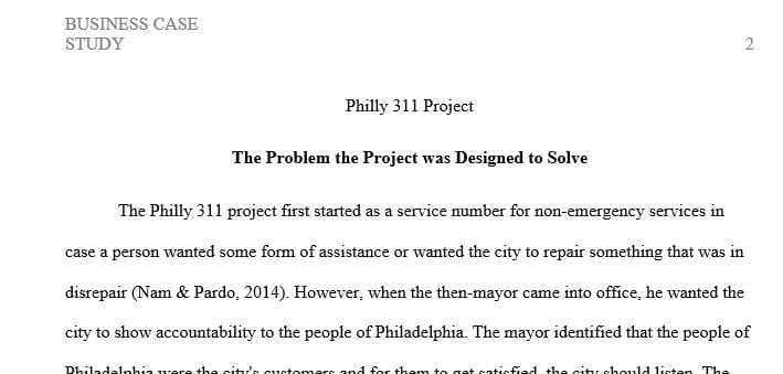 What problems was the Philly311 project designed to solve