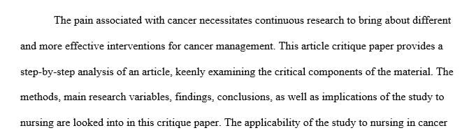 Clinical Trial of Education or Motivational-Interviewing–Based Coaching Compared to Usual Care to Improve Cancer Pain Management
