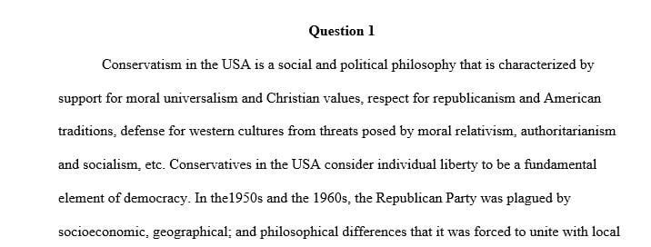 Compare and contrast the 1960s with the conservative 1950s.