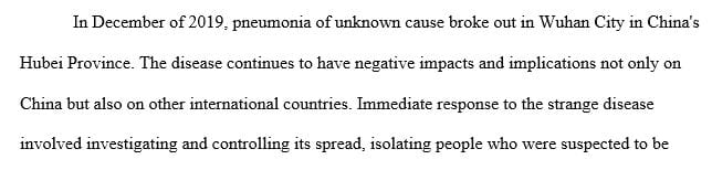 Conduct an anal of the communication concerning Covid -19 virus