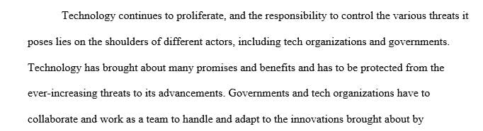 How can the hopes technology offers be protected against the very real threats it also presents