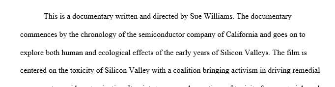 Physical Geology _ 750 word essay reviewing documentary film.