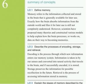 Devise and share at least one mnemonic devices to help encode information about psychology concepts