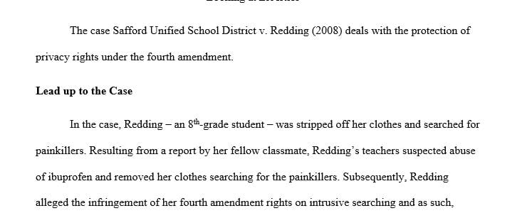 Analyze a Supreme Court case dealing with civil liberties.